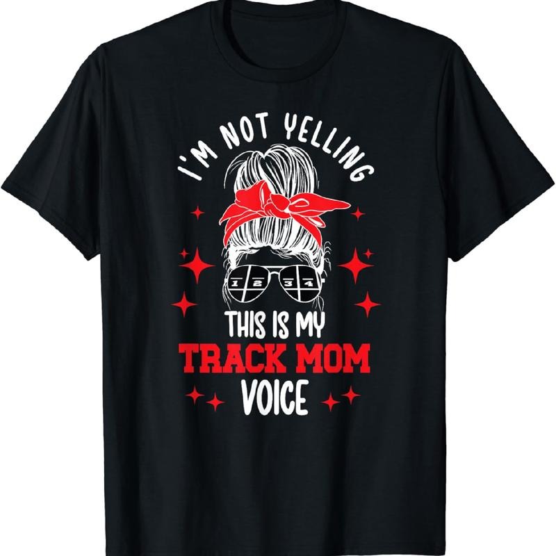 Unique Track Mom T-Shirt With Playful Athletic Design Hoodie, Sweatshirt | HypeDripTees.com
