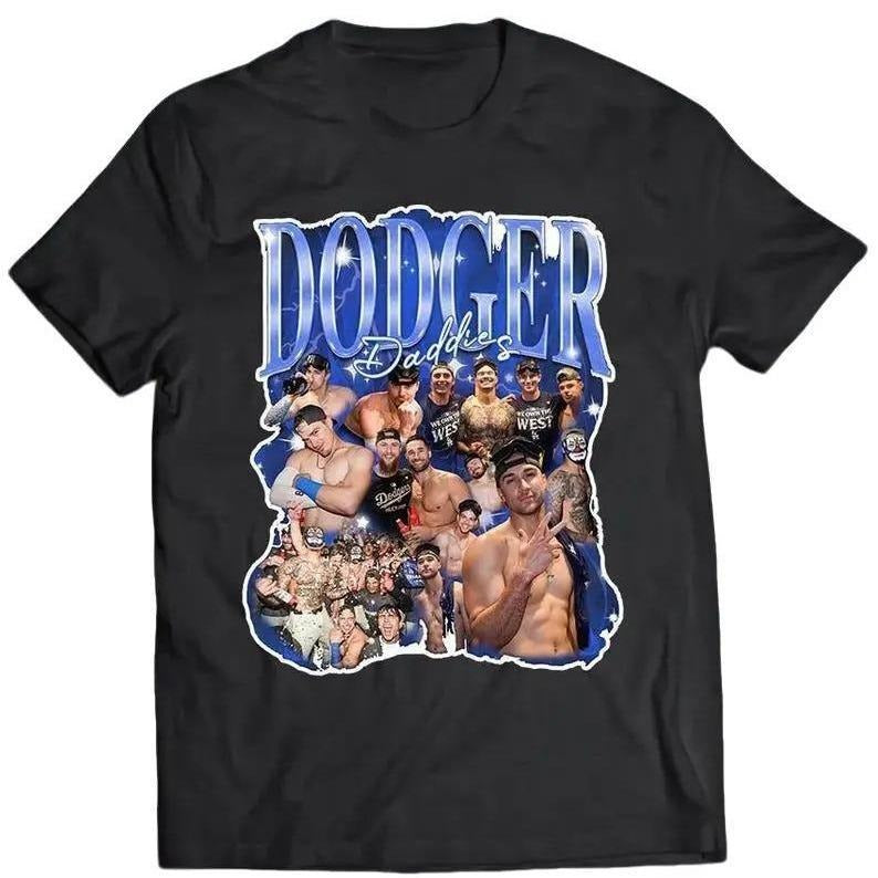 Unisex #DodgersDaddies T-Shirt, Vintage tee, Unisex shirt Menswear Top Hoodie, Sweatshirt | HypeDripTees.com