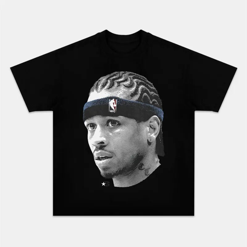 Unisex Allen Iverson T-Shirt - Stylish Cotton Graphic Menswear Hoodie, Sweatshirt | HypeDripTees.com