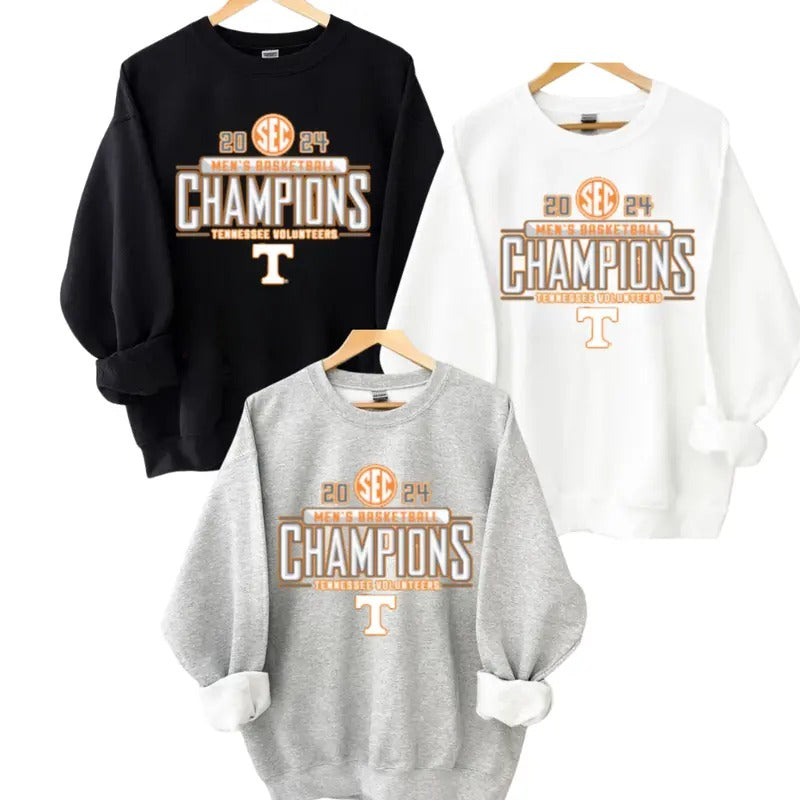Unisex Blue 84 Tennessee Orange Tennessee Volunteers 2024 SEC Men's Basketball Regular Season Champions Locker Room...
