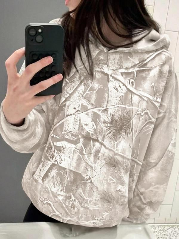 Unisex Casual Fashion Hooded Sweatshirt, Loose-Fit Letter Graphic Design, Fall & Winter Thicken Kint Fabric, Perfect for...