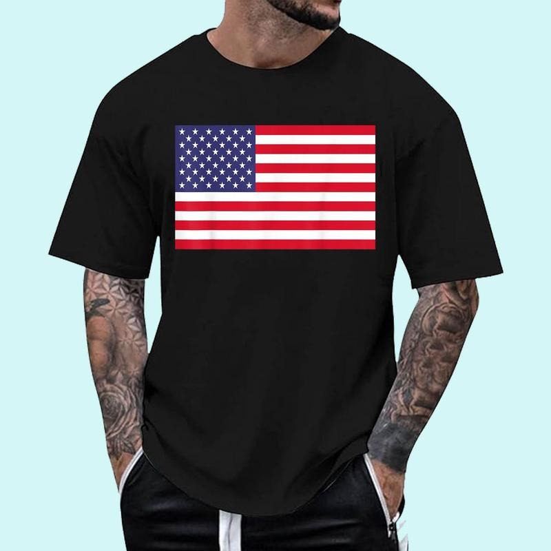 [Unisex Cotton Shirt] American Flag T-Shirt Hoodie, Sweatshirt | HypeDripTees.com