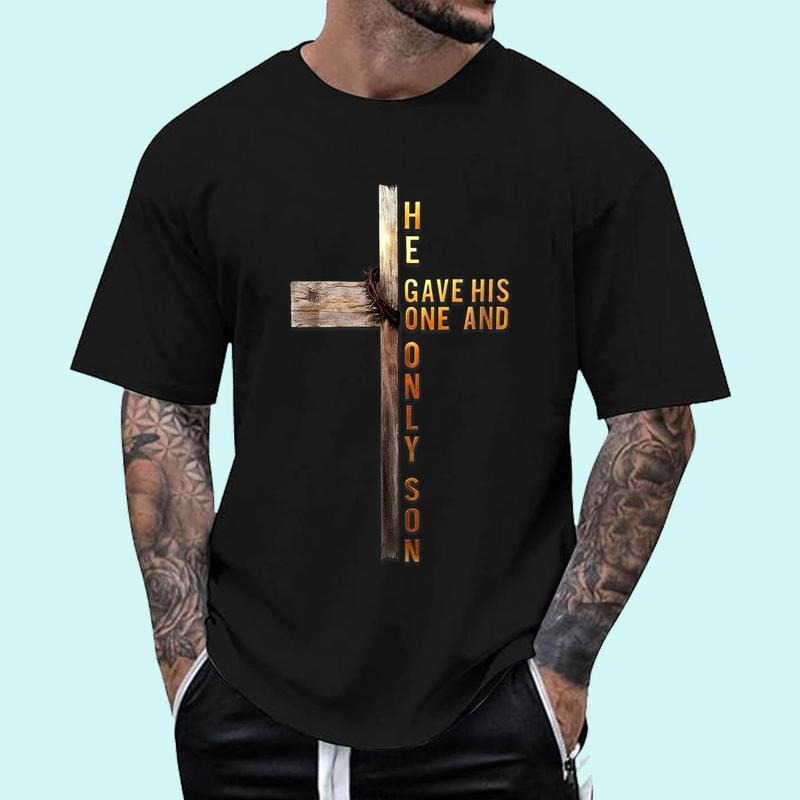 [Unisex Cotton Shirt] Christian Cross Bible John 316 Reflection T-Shirt Hoodie, Sweatshirt | HypeDripTees.com