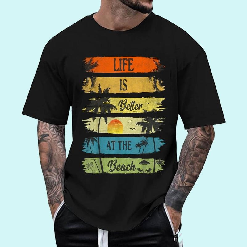 [Unisex Cotton Shirt] Summer Vacation Beach Vacation Life Is Better At The Beach T-Shirt Hoodie, Sweatshirt