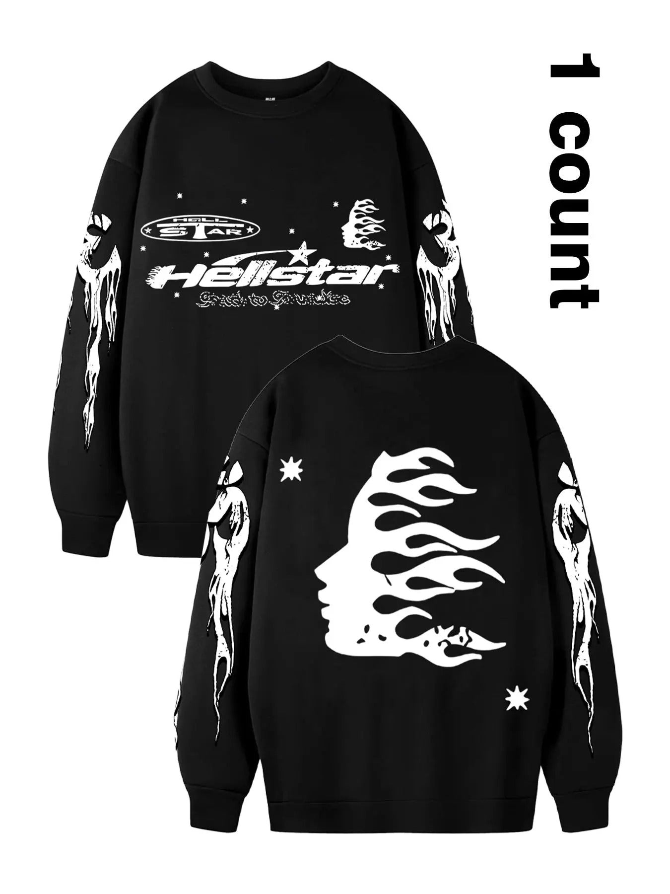 Unisex Letter Print Hoodie, Casual Regular Fit Long Sleeve Hooded Sweatshirt for Fall & Winter, Men's Top for Daily Wear,...