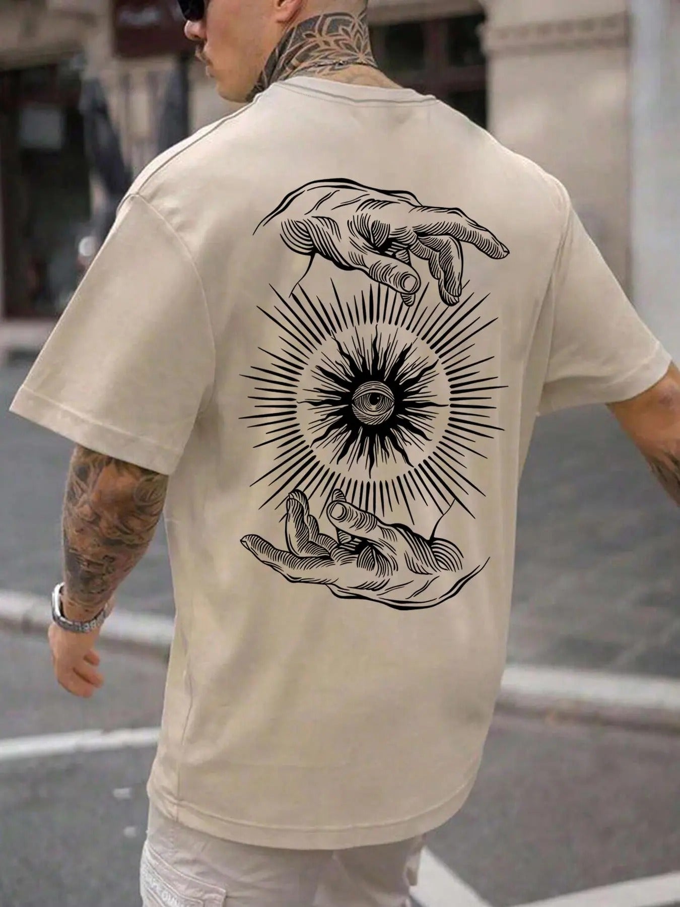 Unisex Men's Graphic Print Round Neck Tee, Regular Fit Casual Short Sleeve T-shirt, Men's Summer Top for Daily Wear...