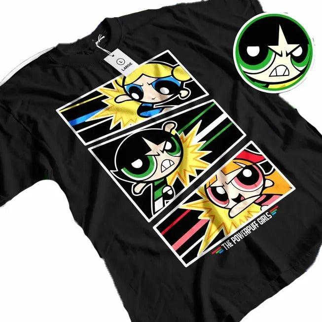 Unisex Powerpuff Trio Action T-Shirt