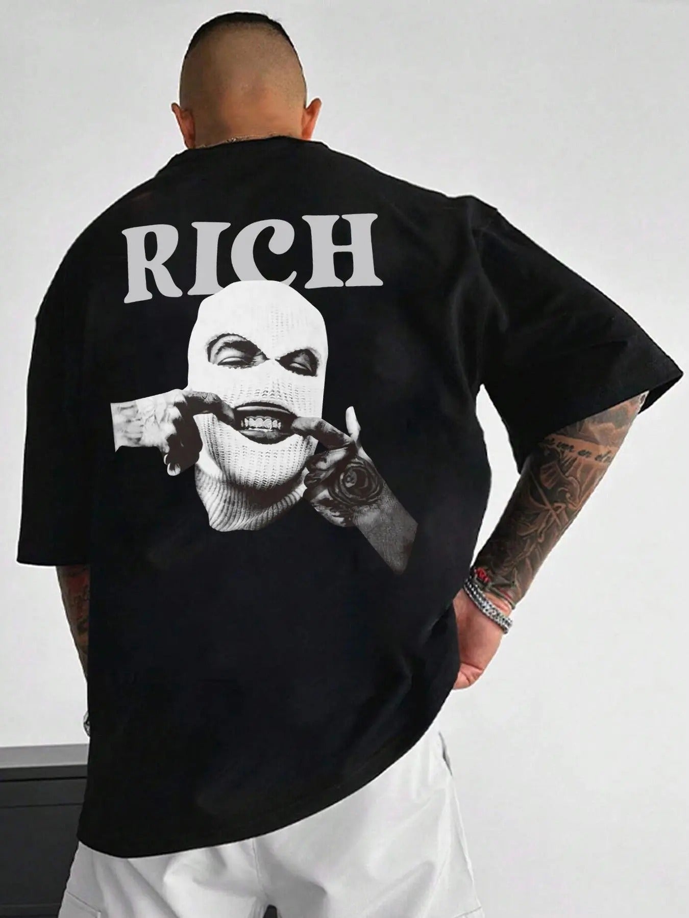 Unisex Regular Fit Graphic Round Neck Tee, Men's Half Sleeve T-shirt, Street Fashion Casual Tops for Men, Summer Trendy...