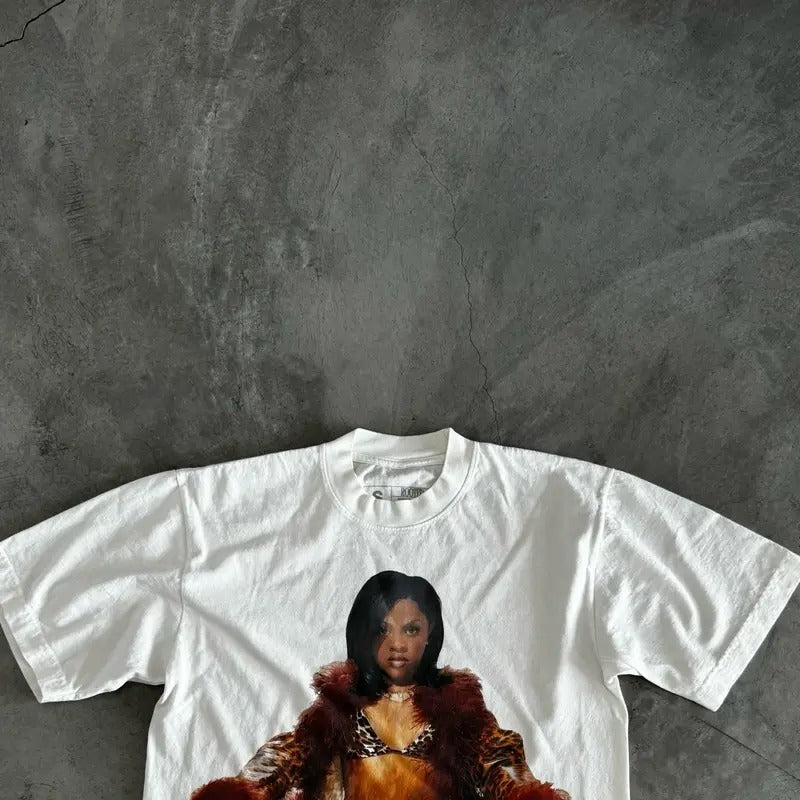 Unisex Vintage Style Lil Kim TShirt in Cream Casual Man Hoodie, Sweatshirt | HypeDripTees.com