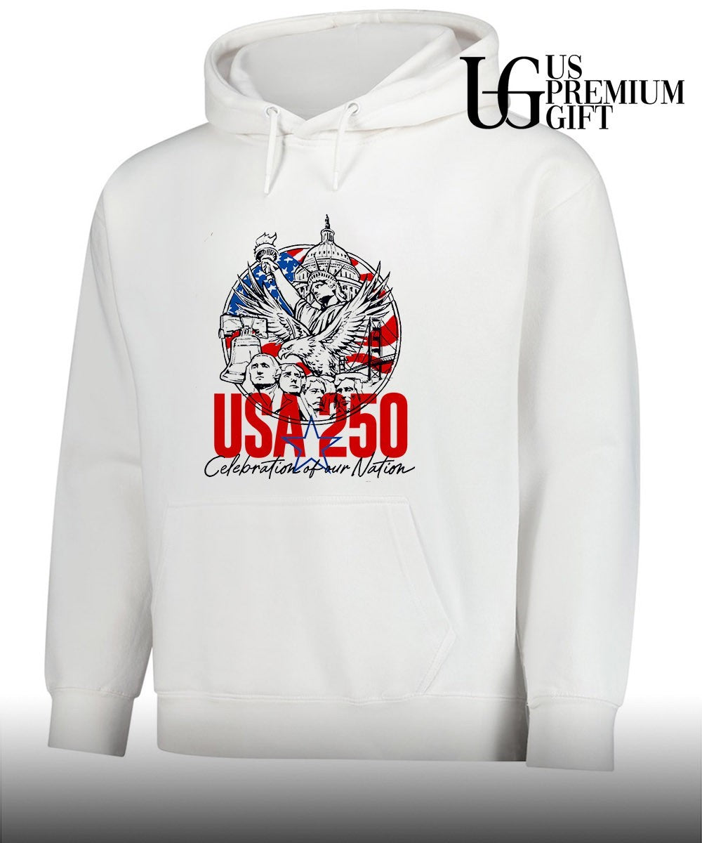 United States Of America USA 250 Patriotic Symbols Celebration Of Our Nation shirt