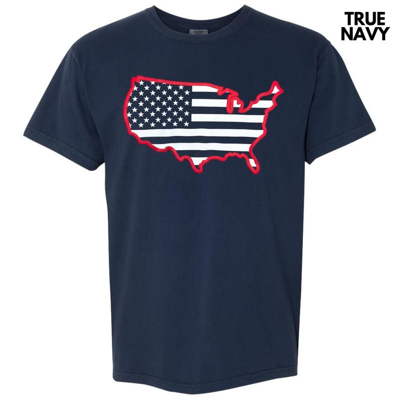 United States Red Puff Comfort Colors T-Shirt Hoodie, Sweatshirt | HypeDripTees.com