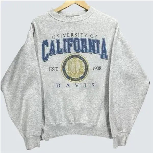 University of California Sweatshirt, UC Davis Shirt, Cal State University Davis Crewneck Gift Fans Hoodie | HypeDripTees.com