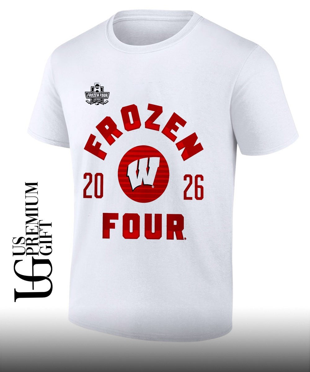 University of Wisconsin Frozen Four 2026 logo NCAA Men’s Las Vegas shirt