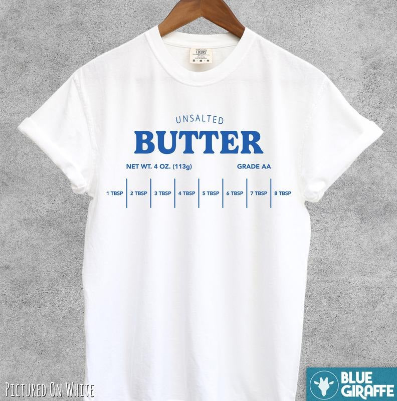 Unsalted Butter Funny TShirt, Vintage Comfort Colors Graphic Tee Hoodie, Sweatshirt | HypeDripTees.com