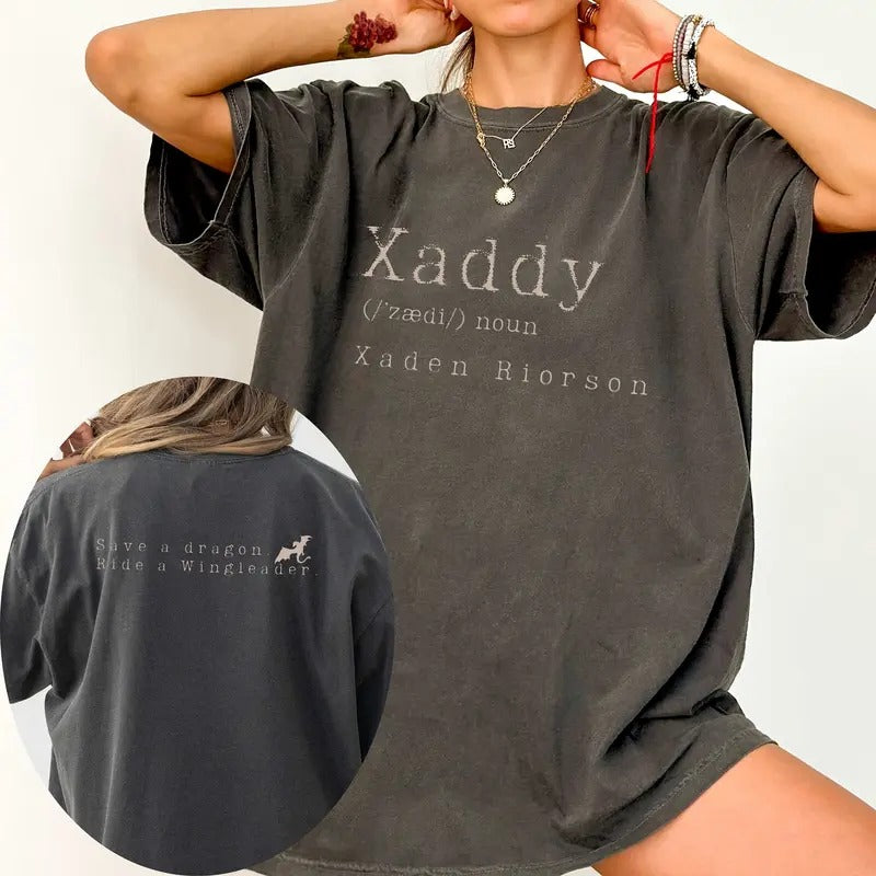 [Up To 5XL] Xaddy Xaddy Shirt Xaden Riorson Xaden Fourth Wing Shirt Fourth Wing Merch Iron Flame Sweatshirt Rebecca Yarros Apparel