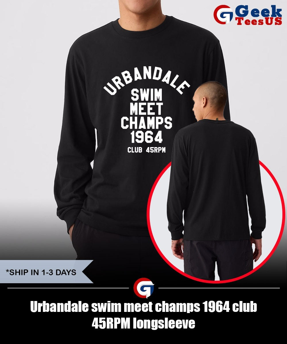 Urbandale swim meet champs 1964 club 45RPM shirt