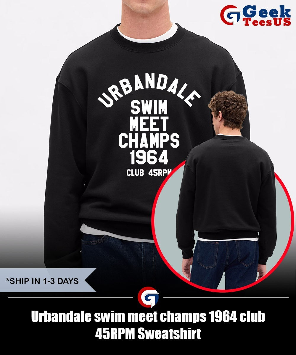 Urbandale swim meet champs 1964 club 45RPM shirt