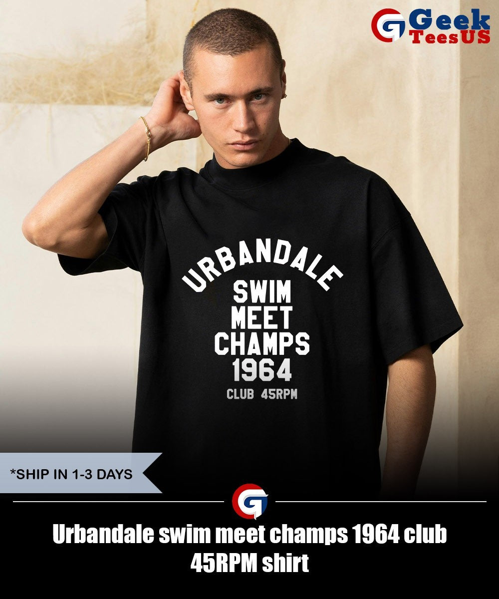 Urbandale swim meet champs 1964 club 45RPM shirt