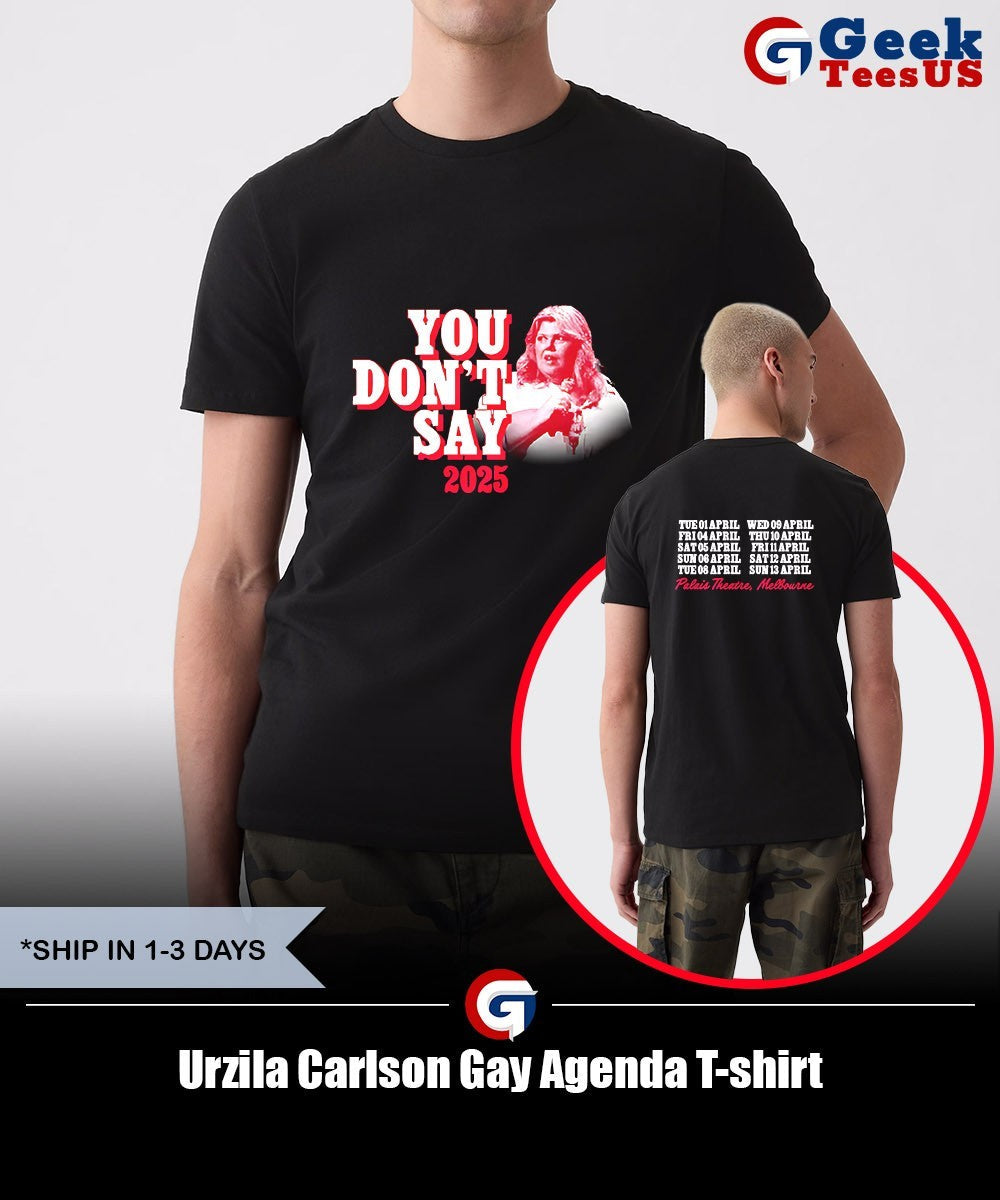 Urzila Carlson Gay Agenda T-shirt