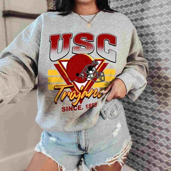 Usc Trojans Vintage Team University College NCAA Football Unisex Sweatshirt T-Shirts, Hoodie | HypeDripTees.com