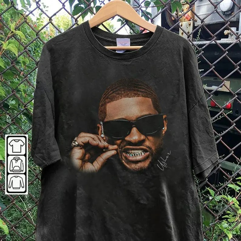Usher Shirt, Usher Vintage Rap 90s, Usher Gift For Fan Bootleg Unisex Shirt, Usher Fan Gift Crewneck Menswear Top Hoodie,...