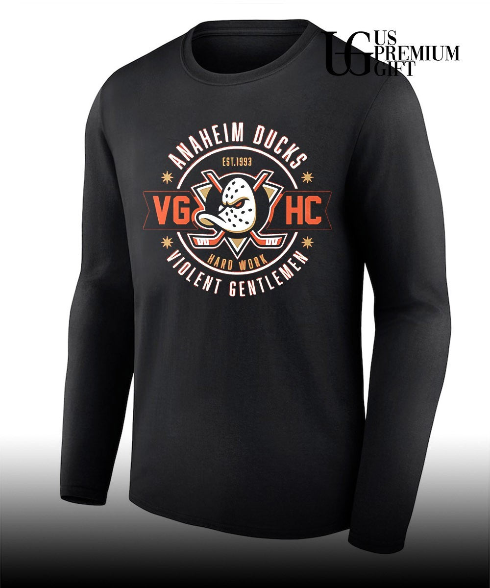 VGHC Violent Gentlemen Anaheim Ducks NHL 1993 shirt