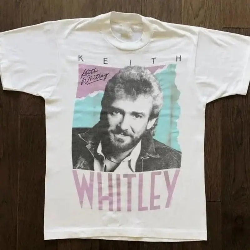 VINTAGE COUNTRY MUSIC KEITH WHITLEY T-SHIRT UNISEX FULL SIZE Hoodie, Sweatshirt | HypeDripTees.com