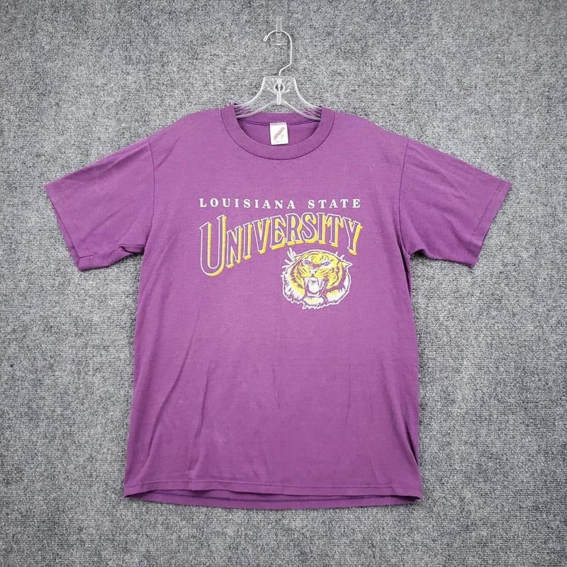 VINTAGE Louisiana State Tigers University T-shirt Retro Sweatshirt Hoodie Unisex11 | HypeDripTees.com
