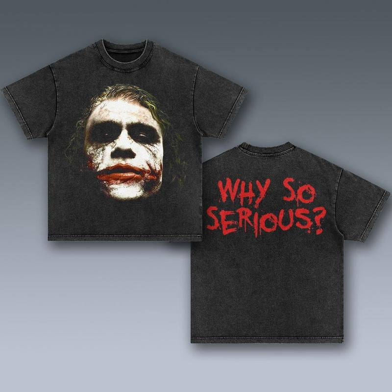 VINTAGE TEE | JOKER-WHY SO SERIOUS? Trending Movie T shirt Vintage 90s T-shirt gift for Movie fans gift for him gift for...