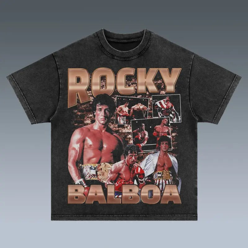 VINTAGE TEE | ROCKY BALBOA Trending Movie T shirt Vintage 90s T-shirt gift for Movie fans gift for him gift for her...