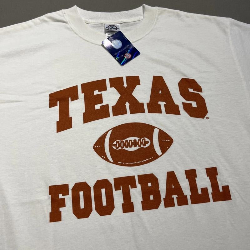 VINTAGE Texas Longhorns Orange Spell Out Logo Football Vintage T-shirt Sweatshirt Hoodie Unisex 18 | HypeDripTees.com