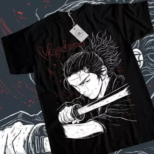 Vagabond T-Shirt Musashi Miyamoto Matahachi Honiden Anime Manga Shirt All Size Hoodie, Sweatshirt | HypeDripTees.com