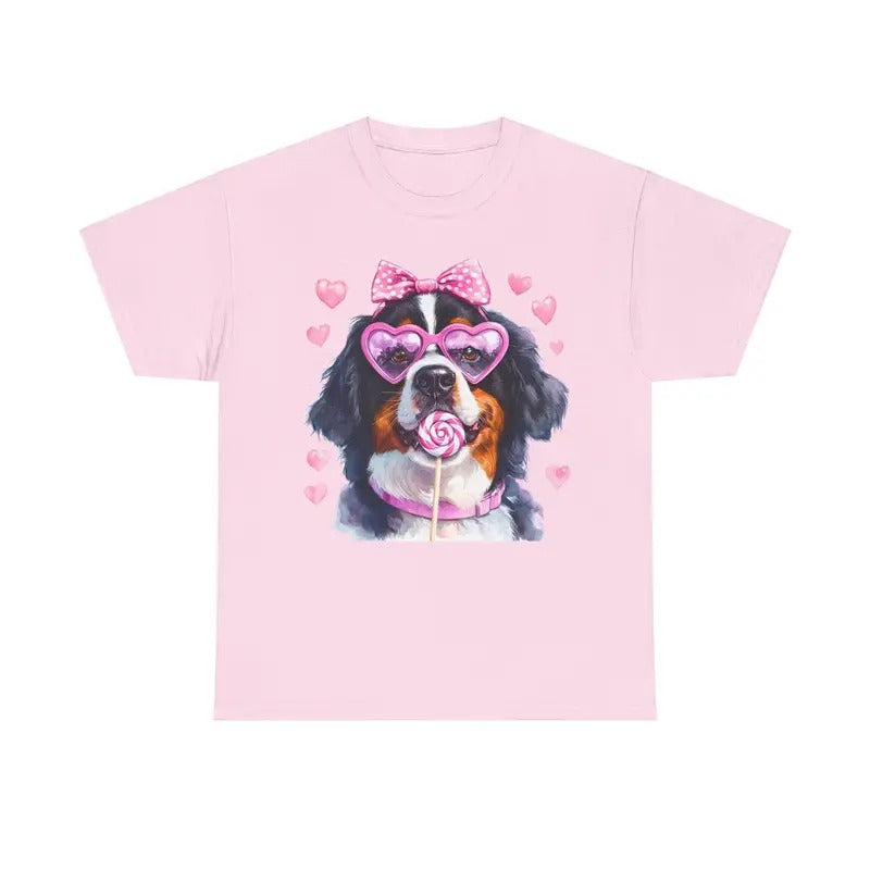 Valentine Bernese Mountain Dog Shirt Gildan Cute Plus Sizes T-Shirts, Hoodie, Sweatshirt