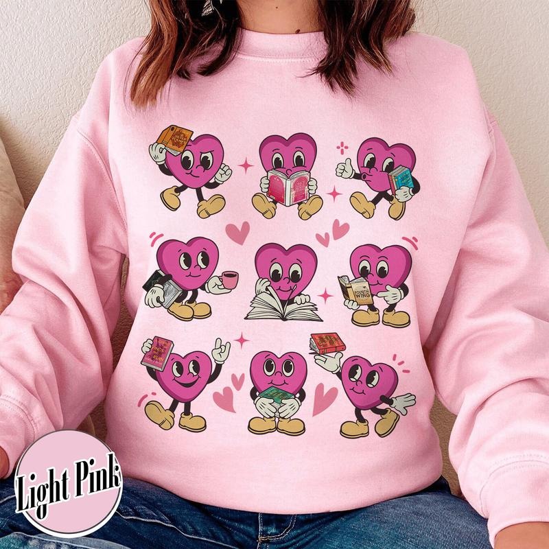 Valentine Book Lover Sweatshirt, Valentine Gift for Bookish, All Booked Valentines Sweatshirt, Acotar Series Sweatshirt,...