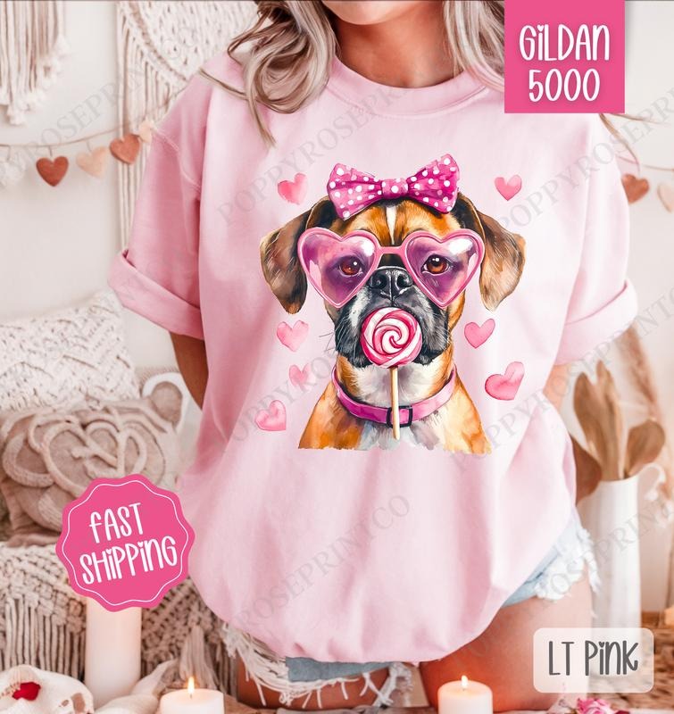 Valentine Boxer Shirt Gildan, Valentine's Day Women's Tee, Cute Women's Tshirt Plus Sizes Hoodie, Sweatshirt