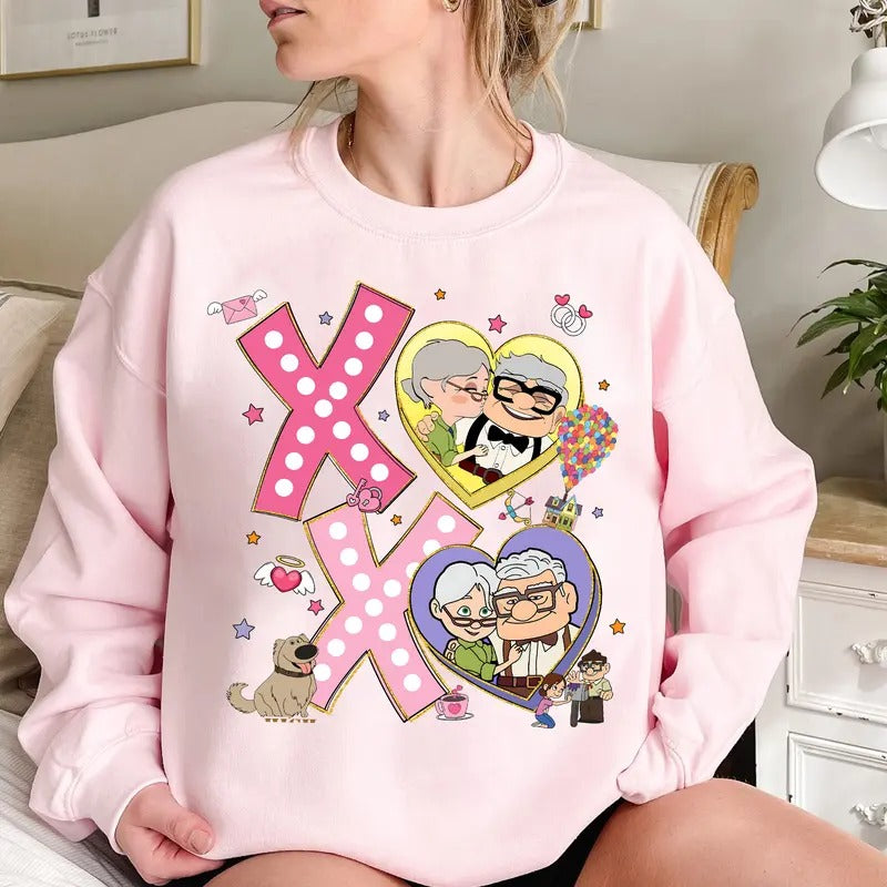 Valentine Love Shirt, Valentine Cartoon Couple Shirt, Valentine Couple T-shirt Hoodie, Sweatshirt | HypeDripTees.com