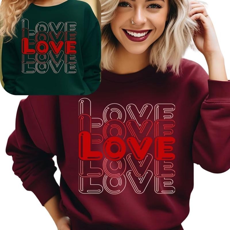 Valentine's Day Sweatshirt, Love Sweatshirt T-Shirts, Hoodie | HypeDripTees.com