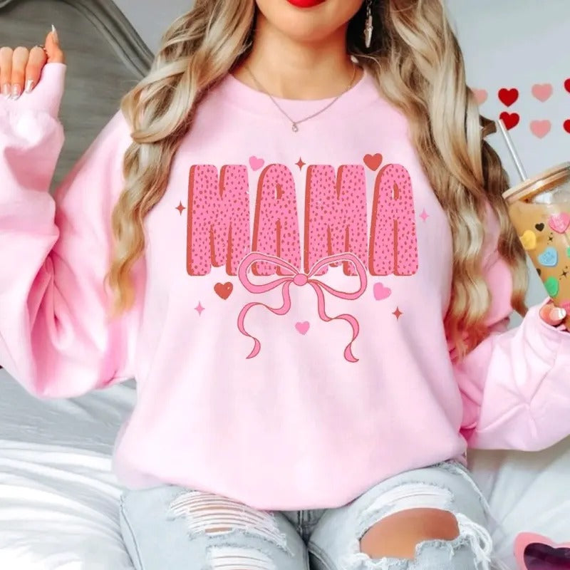 Valentines Day Cute Mama - Sweatshirt T-Shirts, Hoodie | HypeDripTees.com