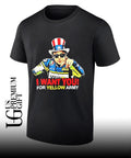 Valentino Rossi Uncle Sam I want you for yellow army shirt