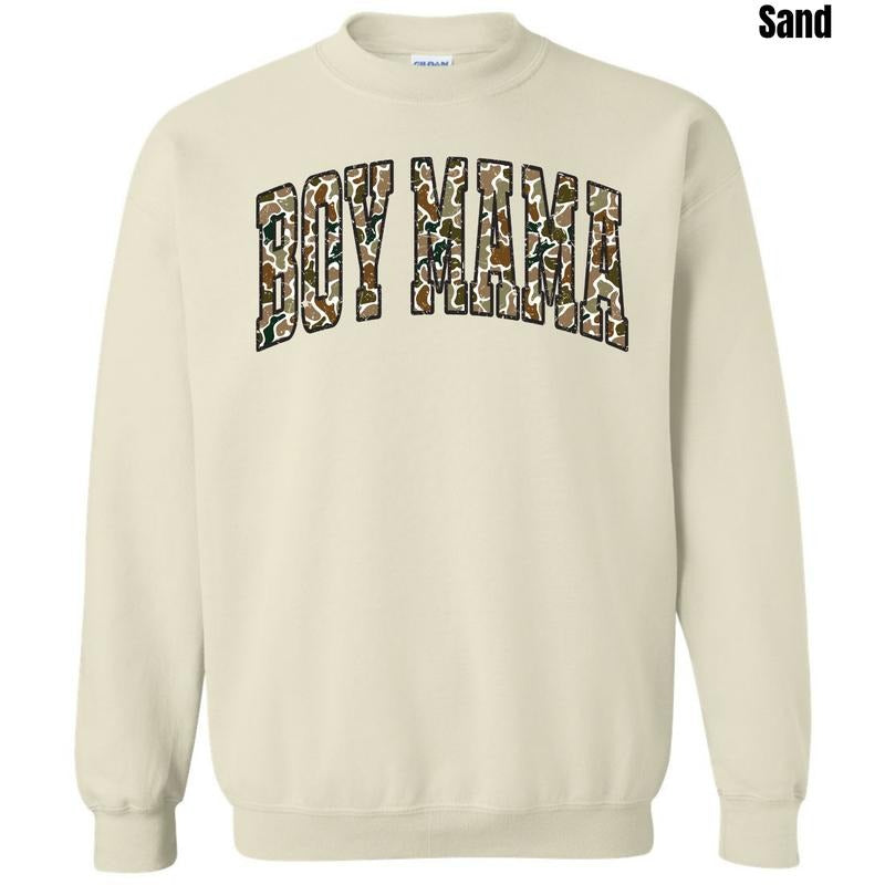 Varsity Camo Boy Mama Sweatshirt 'NLB' T-Shirts, Hoodie | HypeDripTees.com