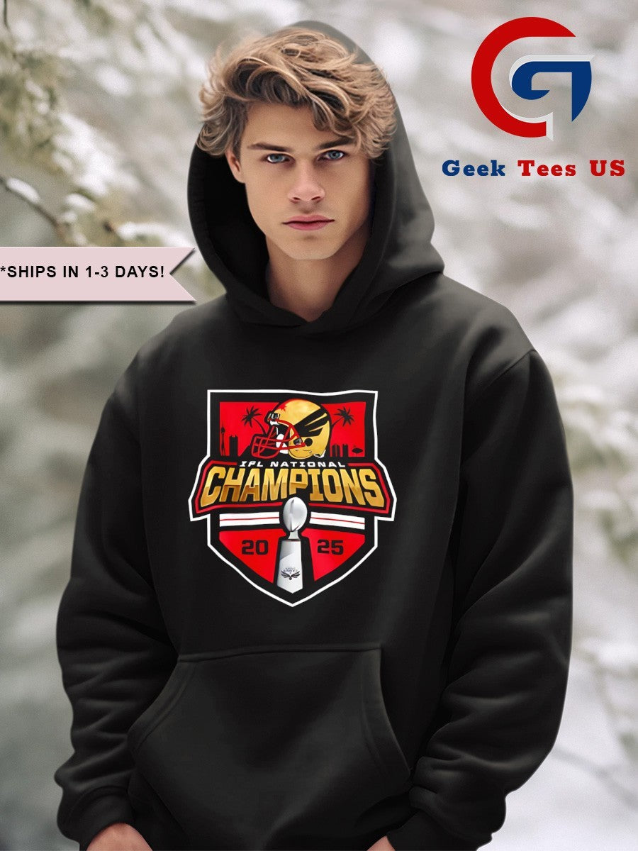 Vegas Knight Hawks IFL National Champions 2025 logo shirt