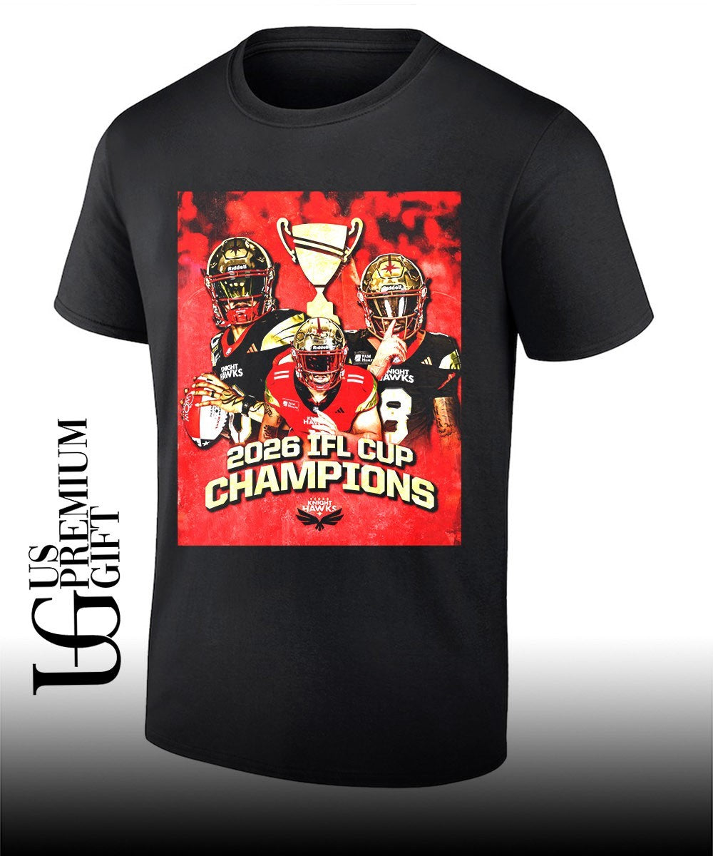 Vegas Knight Hawks Indoor Football League Champions 2026 poster shirt