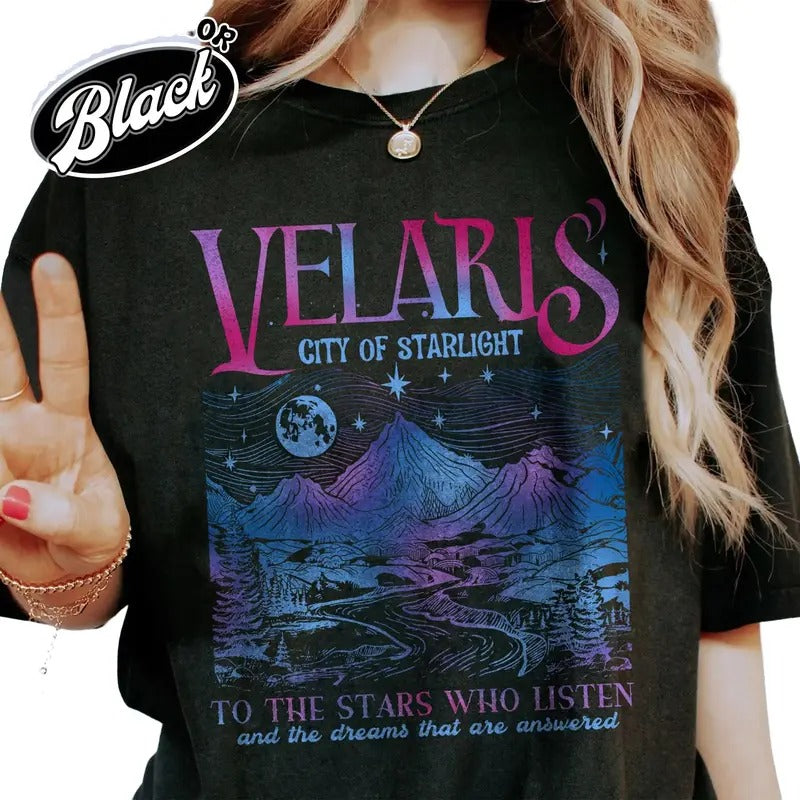 Velaris City Of Starlight Acotar Comfort Color Shirt Hoodie, Sweatshirt | HypeDripTees.com