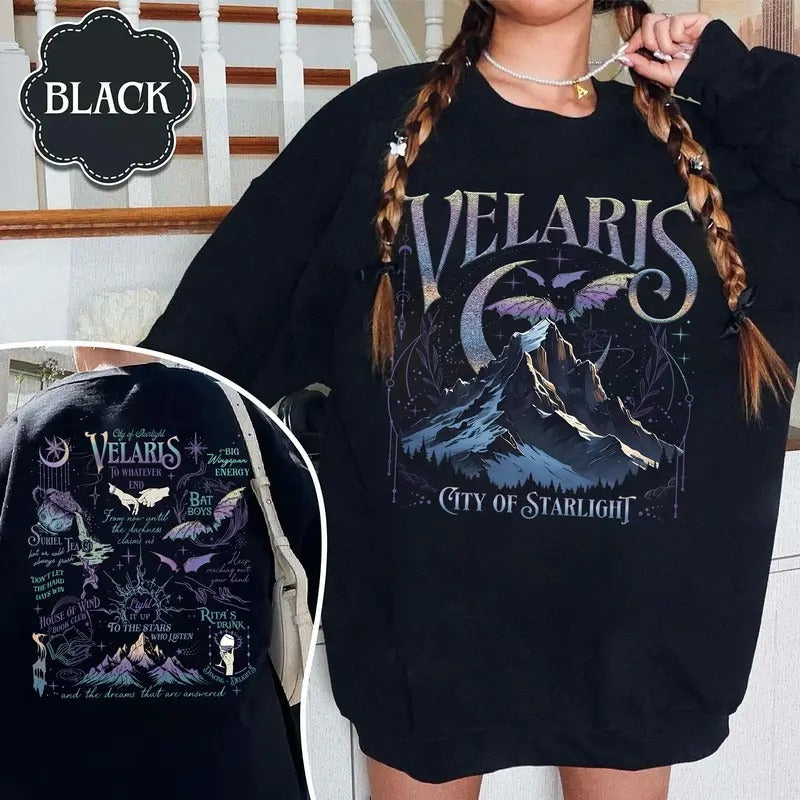 Velaris City Of Starlight Sweatshirt, The Night Court Shirt, Romance Readers Sweatshirt, Bookish Shirt, Velaris Sweater,...