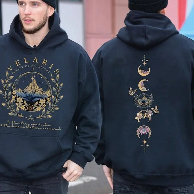 Velaris City Starlight Two Sided Night Court Acotar Velaris Court Dreams Velaris Bookish LT172 T-Shirts, Hoodie, Sweatshirt