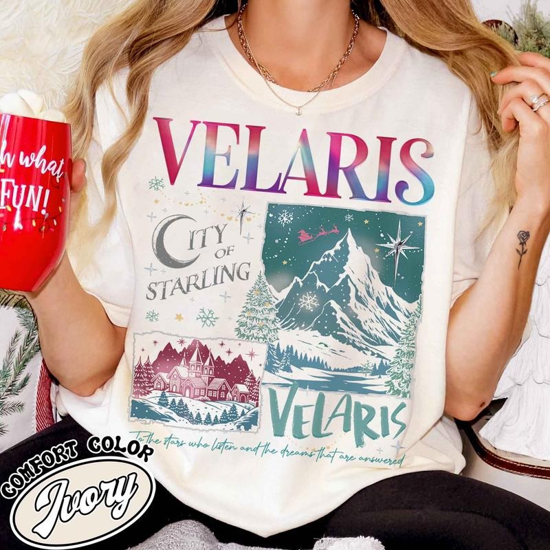 Velaris City Starlight Shirt, Velaris City Shirt, Bookish Gift, Acotar Book Club, Booked for Christmas Acotar, Velaris...