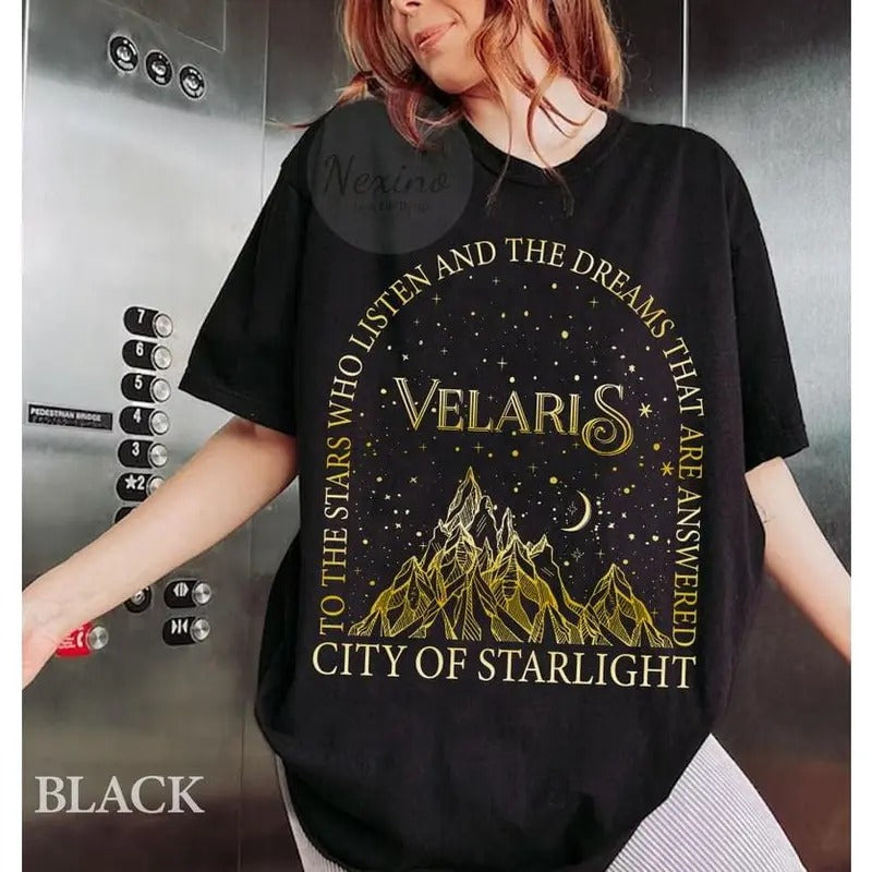 Velaris City of Starlight ACOTAR Shirt, The Night Court Shirt, Bookish Gift, Court of Thorns and Roses Shirt | SJM...