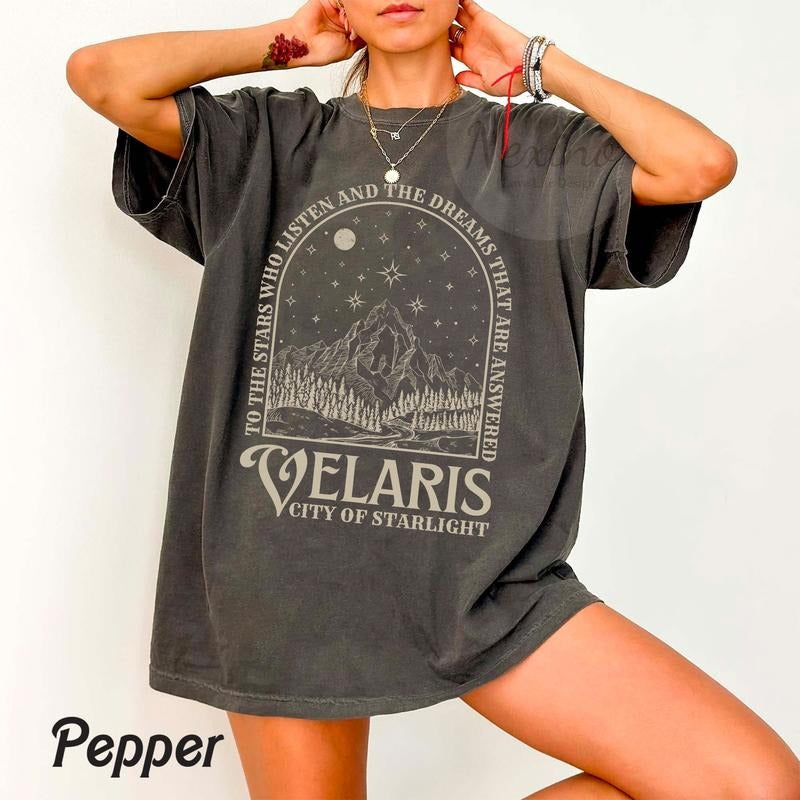 Velaris City of Starlight ACOTAR T-Shirt , The Night Court Shirt, Bookish Gift, Court of Thorns and Roses Shirt | SJM...