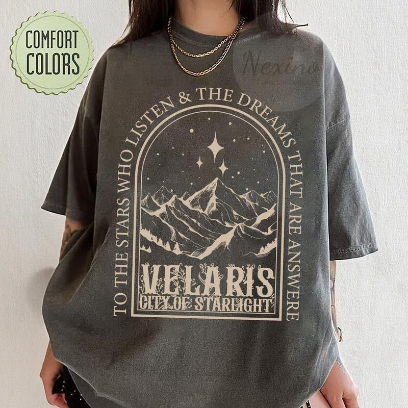 Velaris City of Starlight ACOTAR T-Shirt , The Night Court Shirt, Bookish Gift, Court of Thorns and Roses Shirt | SJM...