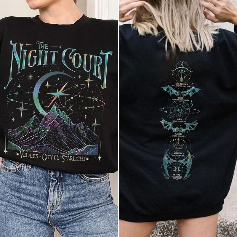 Velaris The Night Court Acotar Shirt, Velaris The Night Court, Court Of Dreams Shirt, Inner Circle Acotar Tee, SJM Bookish EKR4B